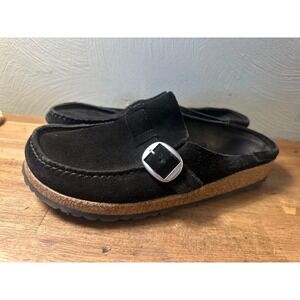 BIRKENSTOCK Slide-on Mules, size 40 BLACK